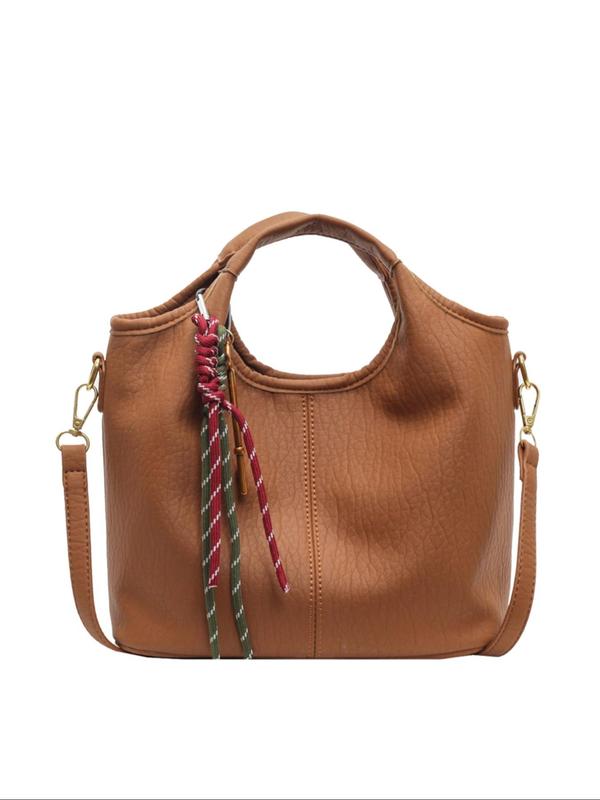 Women's Fashionable Braided Knot Design Handbag & Coin Purse, Casual Versatile Key Charm Crossbody Bag & Coin Purse, Trendy All-match Bag Set for Daily Use