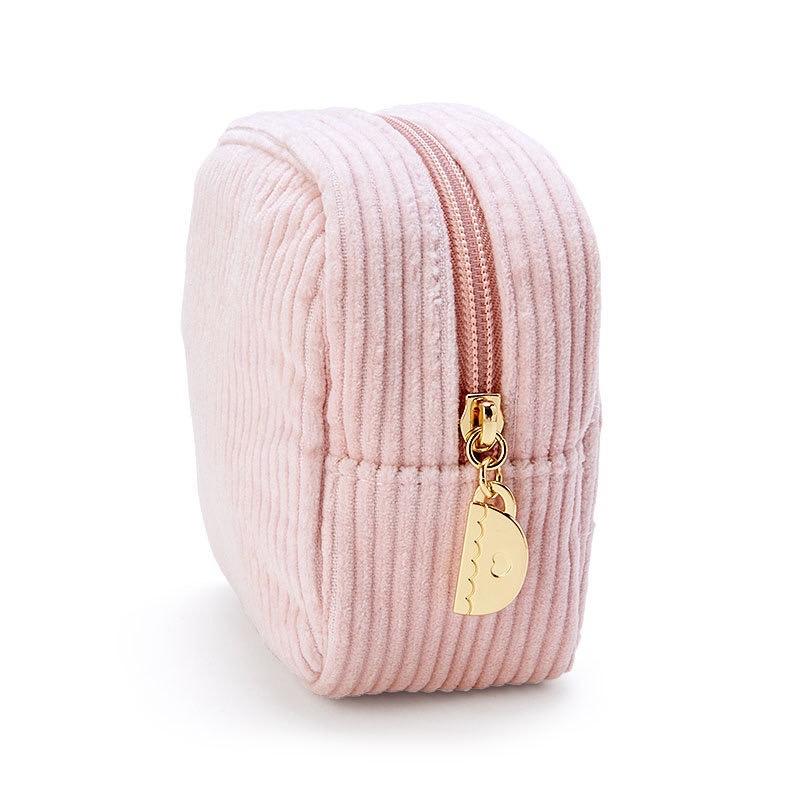 Mini Cute Cartoon Square Corduroy Zipper Coin Purses Cosmetic Bags