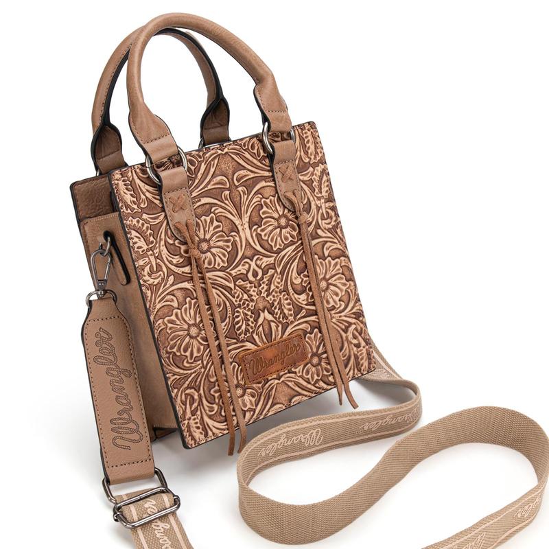 Wrangler Western Mini Top handle Embossed Carvings Shoulder Bag