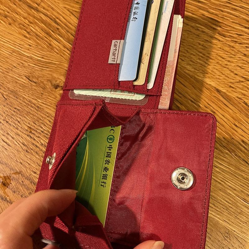 Fashion Simple Two-Layer Wallet Coin Purse Carhart Short Wallet Coin Purse Trendy All-Matching