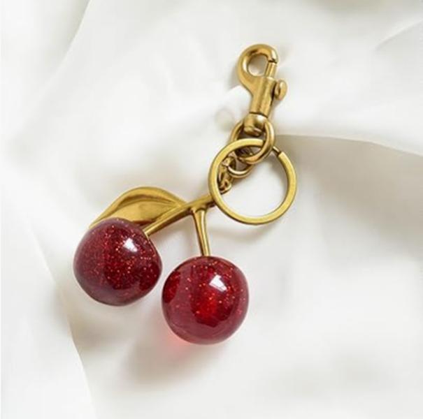 Cherry Bag Charms Purse Charms for Handbags Cute Cherry Accessories Gifts for Women Purse Charms for Handbags Cherry Charm Keychain For Women Birthday Christmas Gifts Stocking Stuffers