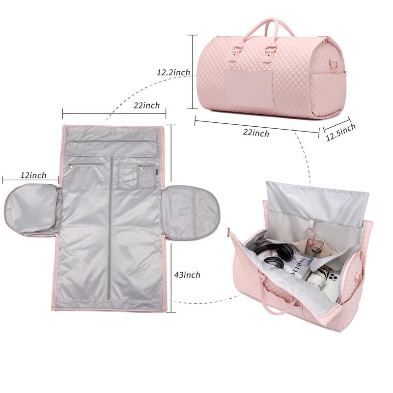 Travel Suit Bag with Wheels Luggage Bag Clothing Organizer Removable Trolley Convertible Travel Clothing Bag