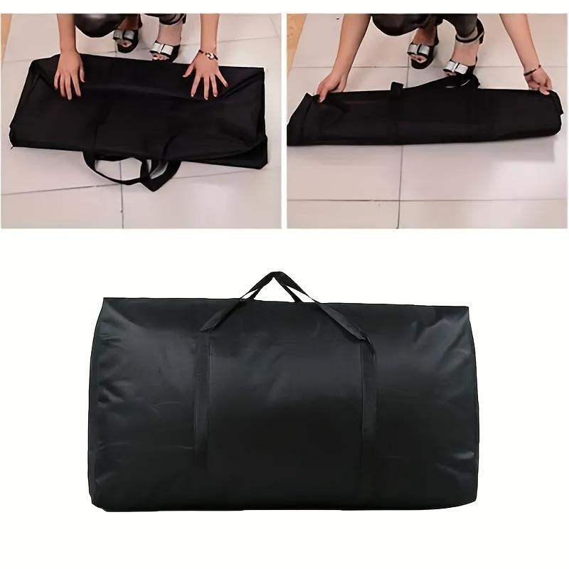 Large Storage Bag, 1 Count Durable Duffle Bag with Double Zippers & Reinforced Handles,  Storage Bag for Moving Traveling Dormitory