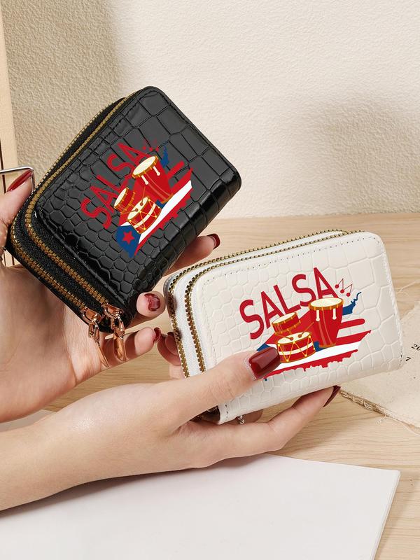 Fashionable Letter Pattern Zipper Wallet, Multi Card Cover, Casual Trendy Versatile High-quality Daily Wallet for Women & Girls