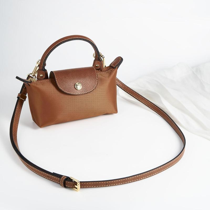 Leather Purse Strap Suitable for Longchamp Handbag,Crossbody Adjustable Shoulder Strap Conversion Kit