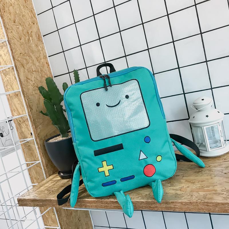 Cute Anime Stereoscopic Backpack, Oxford Spin Material Bookbag, Perfect School Bag For Students