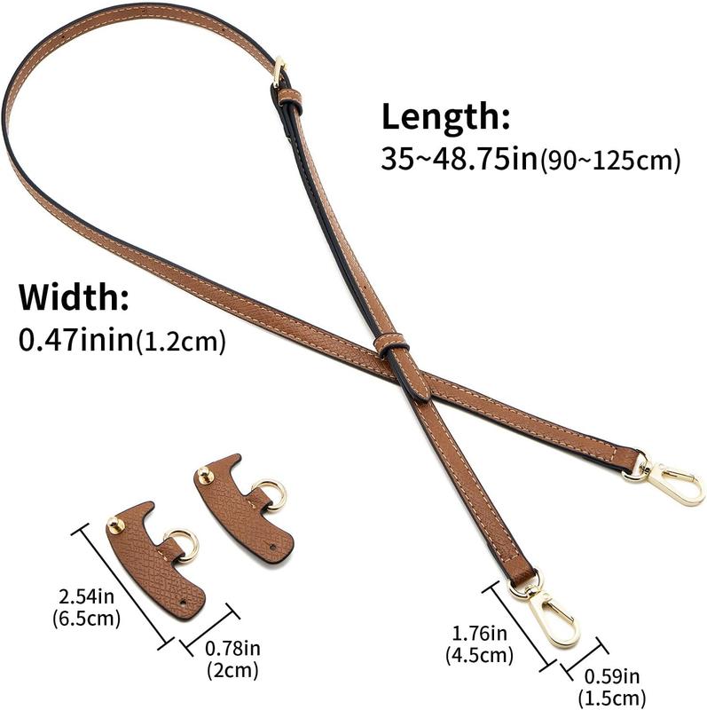 Leather Purse Strap Suitable for Longchamp Handbag,Crossbody Adjustable Shoulder Strap Conversion Kit