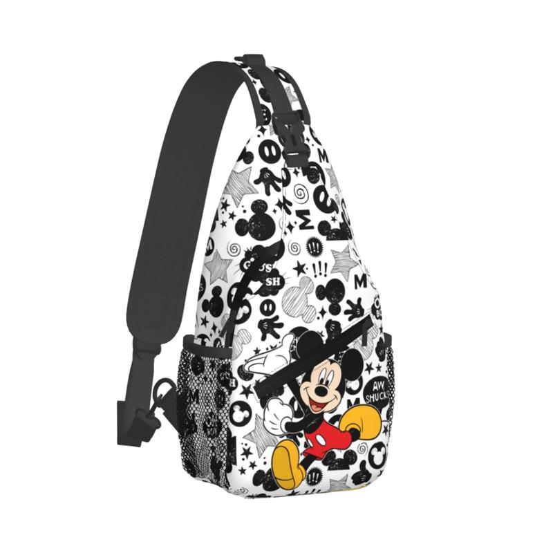 Anime Sling Bag for Women Mickey Crossbody Bag Backpack Chest Anime Sling Bags Gifts for Women Men Girls Boys Kids Adult