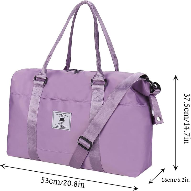Travel Weekender Overnight Bags for Women With Wet Pocket Sport Gym Tote Duffle Bag Carry on Waterproof