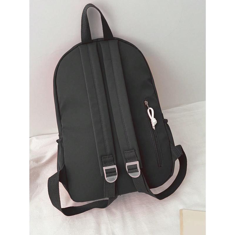 Fashionable Women's Star Decal Casual Nylon Backpack For SchoolSchool Backpack,Large Capacity,Portable,Classic Casual, Suitable For Teen Girls Women College Students,Boys And Men,Rookies & White-Collar Workers, Perfect For Back To School,First Day Of Scho