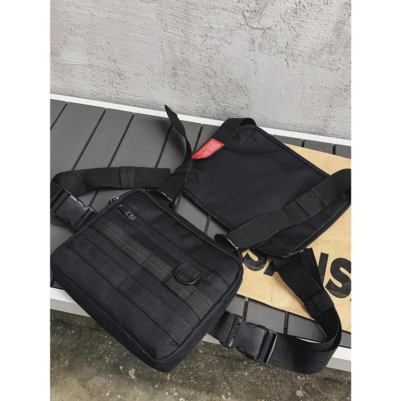 New Chest Rig Men Bag Casual Function Outdoor Style Chest Bag Small Vest Bags Streetwear For Male Waist Bags Black Friday College Bag Hot Sale Fathers Day Gifts Summer Dad FreshmanFor Books Back To School Multi-Functional Dorm University