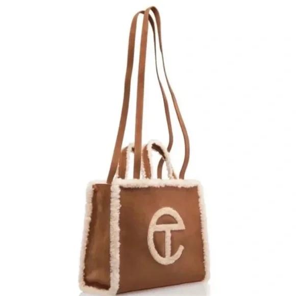 Telfar Chestnut Medium Shopper Bag - Rare Collectible