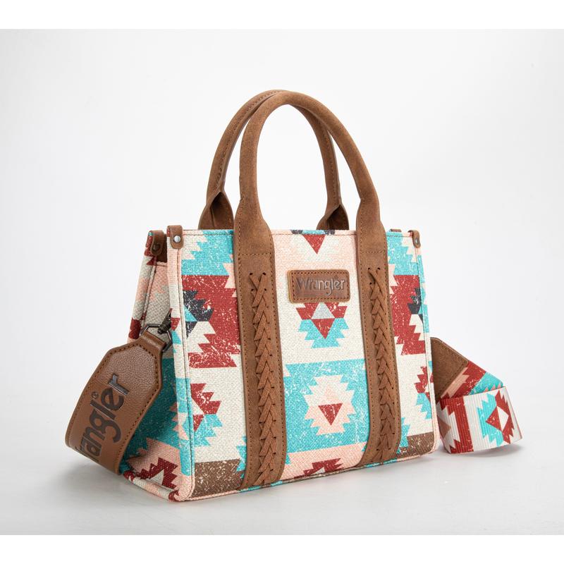 Dani Morgan's Exclusive Wrangler Retro Southwest Crossbody Canvas Tote