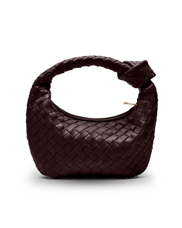 Woven Top Handle Bag - Durable Soft Vegan Leather - Chic Design - Versatile with any Outfit