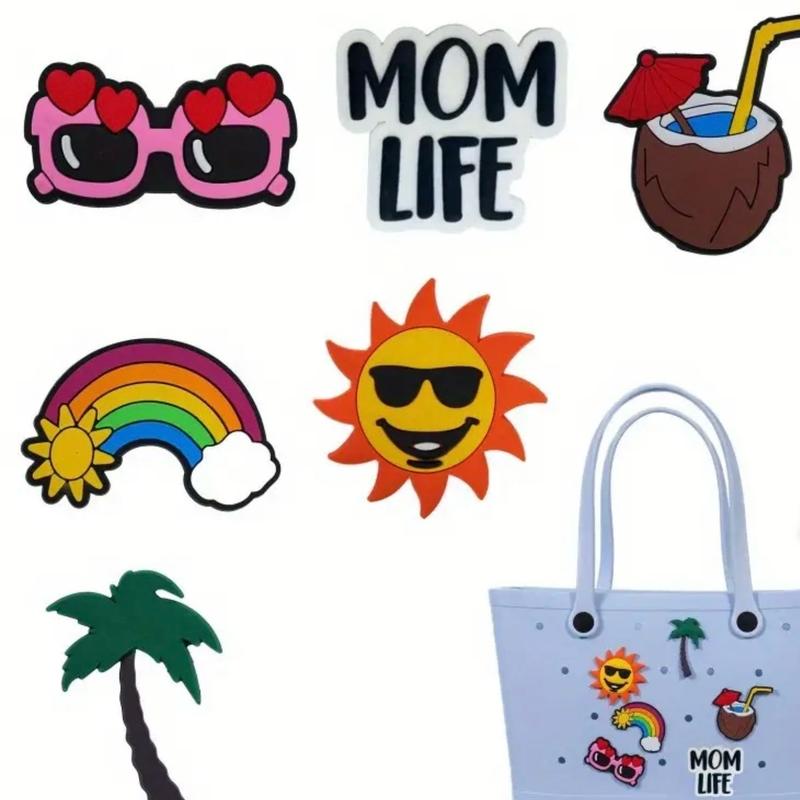 Beach life Bogg Bag Charms for Most Rubber Bags and Beach Totes - Accessories