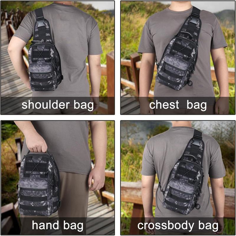 Backpack,   Cross- Molle Sling  Backpack Chest Bag for Outdoor Every Day Carry