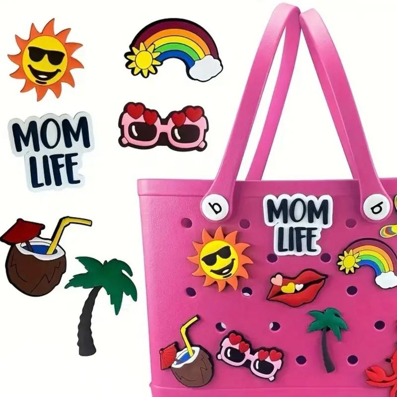 Beach life Bogg Bag Charms for Most Rubber Bags and Beach Totes - Accessories