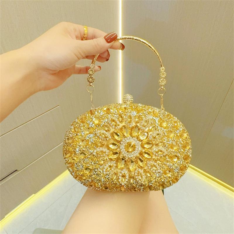 High Quality Rhinestone Bag Women's Evening Dress Banquet Hand Bag Inlaid Diamond Hand Dinner Bag Cheongsam Bag Crossbody Bag Shoulder Bag party prom