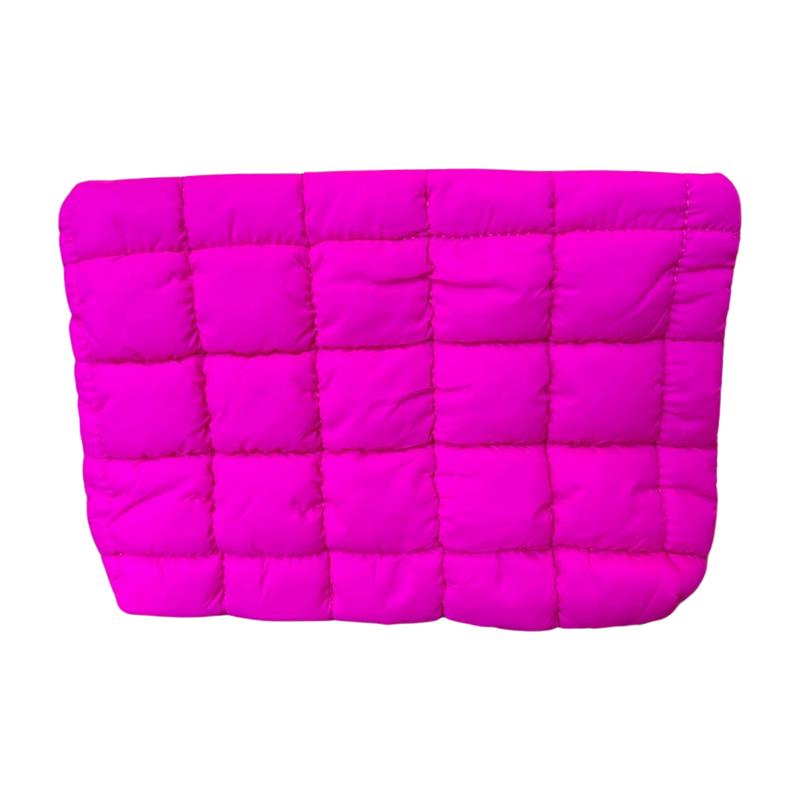 Nylon Puffer Pouch - Cosmetic Bag, Organizer for Tech and More