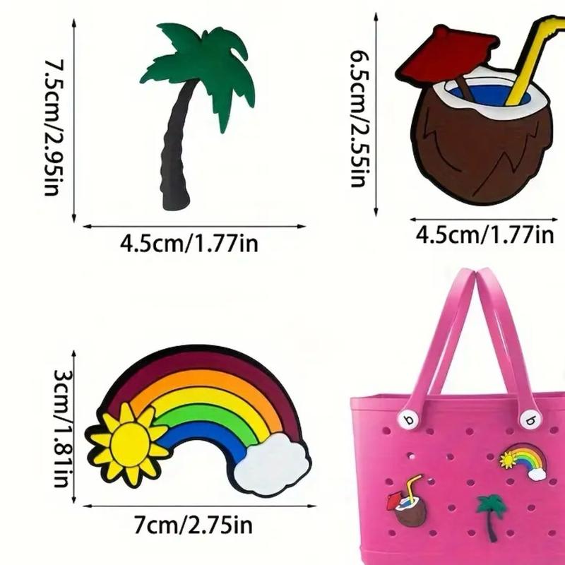 Beach life Bogg Bag Charms for Most Rubber Bags and Beach Totes - Accessories