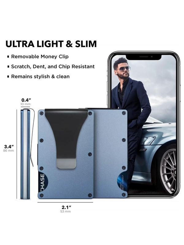Men's Casual Trendy Carbon Fiber Card Holder, Fall & Summer 2024 Simple Style Plain Short Wallets with Card Slots, Casual Trendy Cardholder As Gift for Boyfriend, Fall Outfits, Fall Freshness