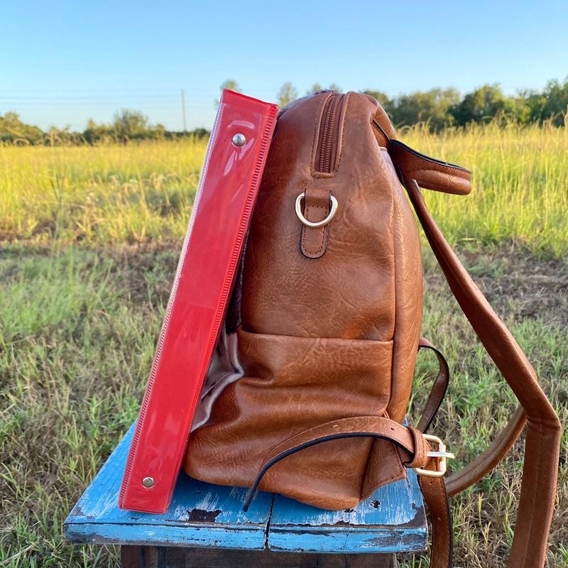 Cow Print Convertible Backpack with Guitar Strap