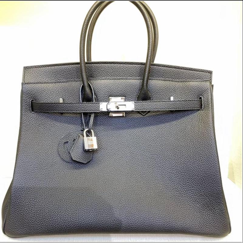 Women's 40cm cow leather bag with pattern - Large fashion handbag for laptop