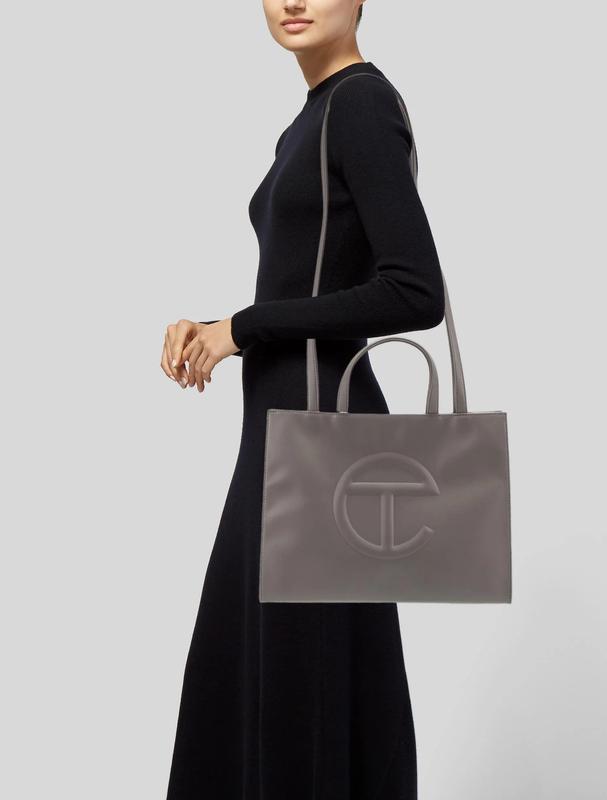 Telfar Medium Grey Shopping Bag