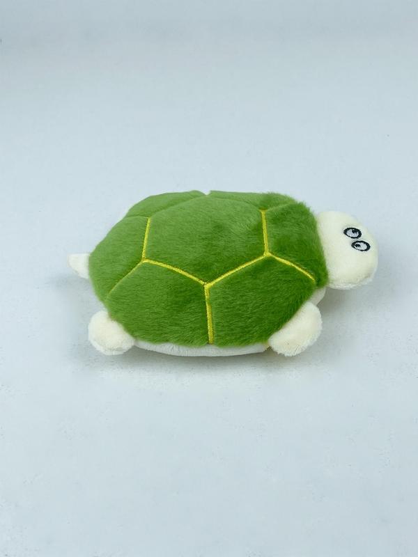 Cute Cartoon Turtle Design Plush Coin Purse, Soft Plush Turtle Design Coin Purse, Fashionable Wallet for Women & Girls