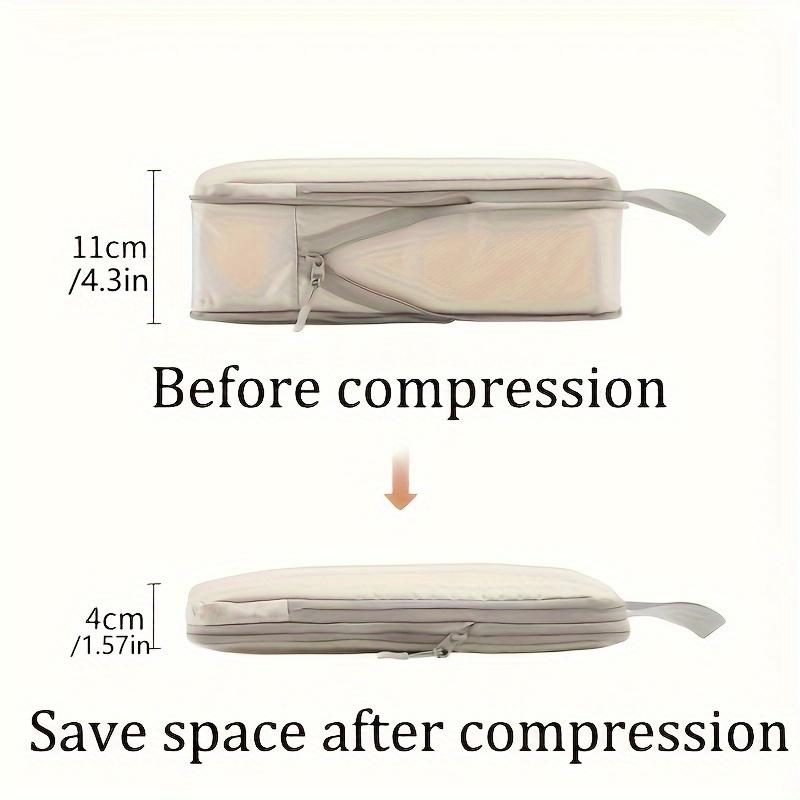 4pcs Portable Compression Travel Storage Bags, Clothes Organizers, Luggage Sorting Storage Bags Set For Travel