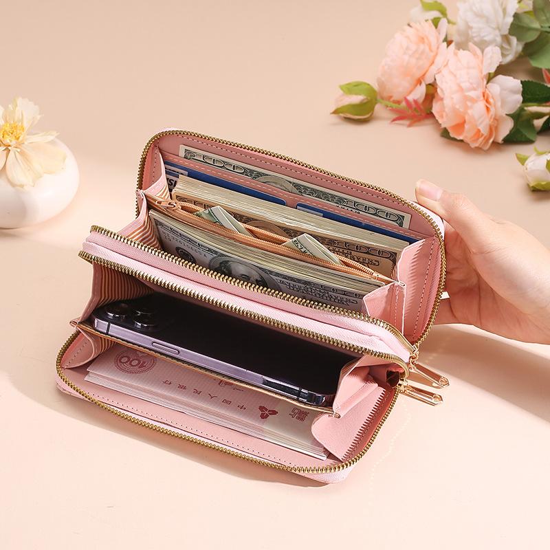Wallet Women's Long 2024 New Large Capacity Fashionable And High-end Wallet Leather Wallet Clutch Bag For Women
