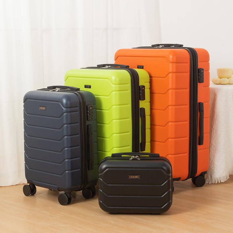 Suitcase Set, 4-piece Set, Expandable (13+20+24+28), Spinner Wheels, ABS Material, Lightweight, Durable, Travel-Specific