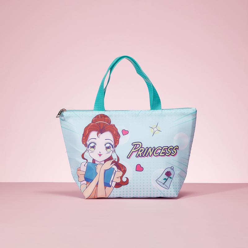 Disney Fantasy Princess Force Series Bell Lunch Bag Light Green Lunch Pouch Lightweight Thermos Lunch Bag Cute Lunch Box Bag