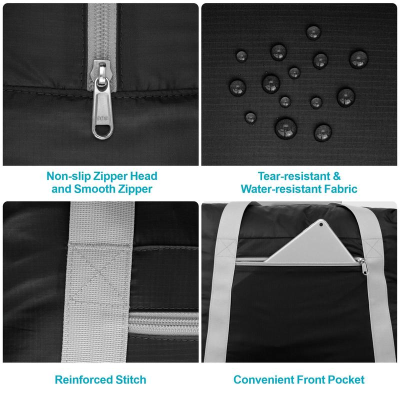 Travel Duffel Bag, Lightweight Gym Bag for Men Women, Foldable Carry on Weekend Bags for Women Men, Water Resistant Workout Bag Sports Gym