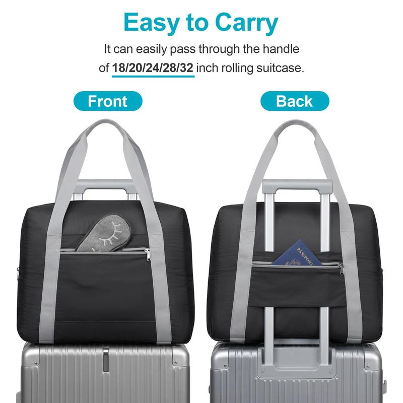 Travel Duffel Bag, Lightweight Gym Bag for Men Women, Foldable Carry on Weekend Bags for Women Men, Water Resistant Workout Bag Sports Gym