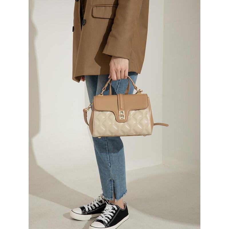 Women's Bag New 2024 Women's Cross-Body Bag Fashion Simple Large Capacity Shoulder Bag Soft Leather Versatile Handbags Women