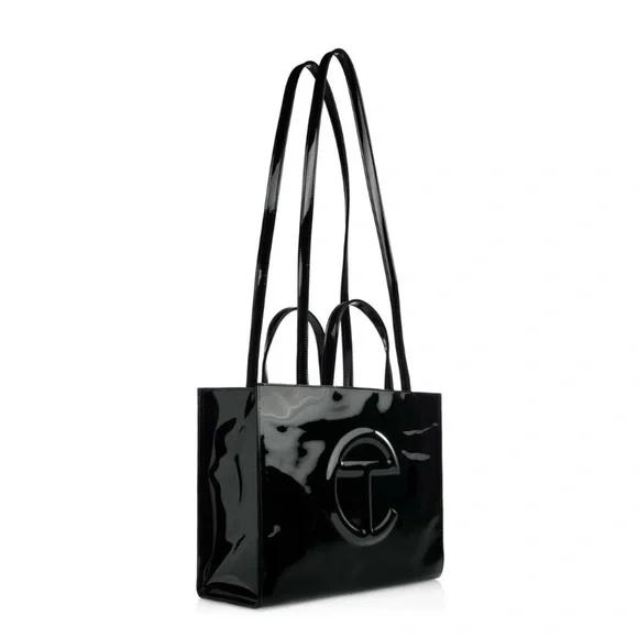 Telfar › Medium Shopping Bag - Black Patent