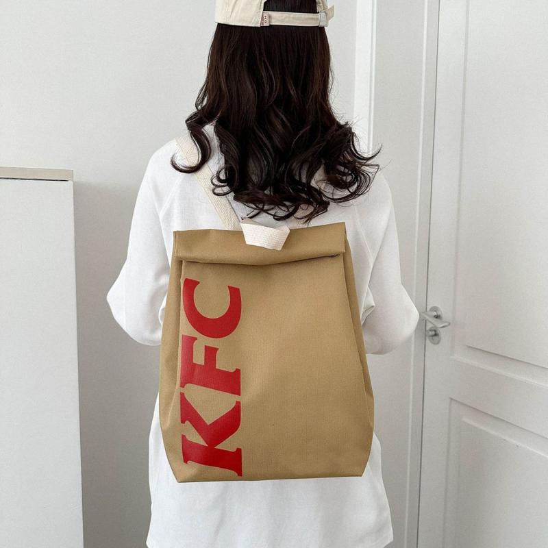 McDonald's Backpack Funny School Bag Lightweight Knapsack for Women Men