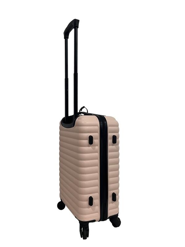 Protege 20Inch Hardside ABS Upright Luggage with 100% ABS Rich Black