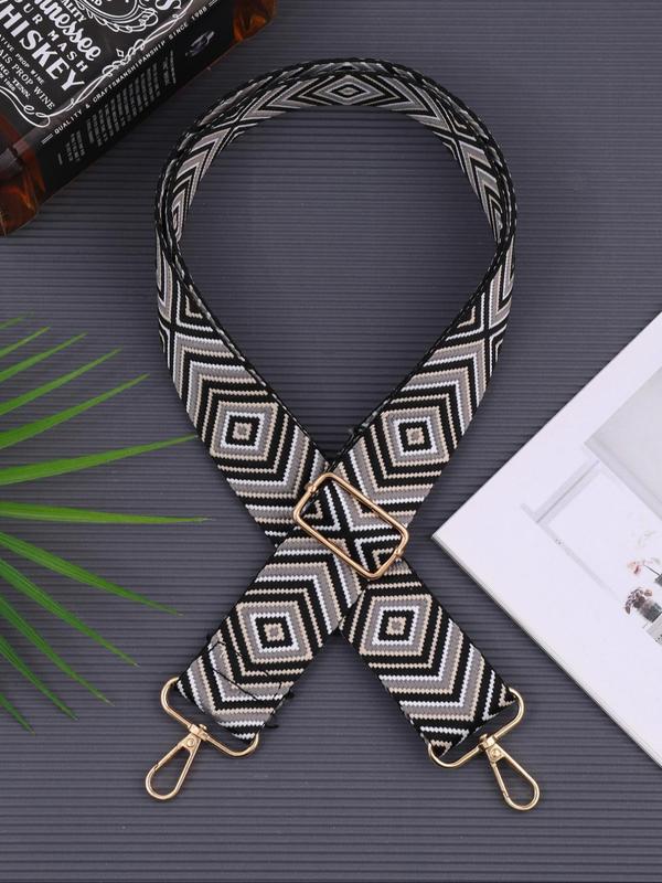 Fashionable Ethnic Pattern Design Bag Strap, Adjustable Shoulder Strap for Travel, Casual Versatile Bag Strap for Women & Men