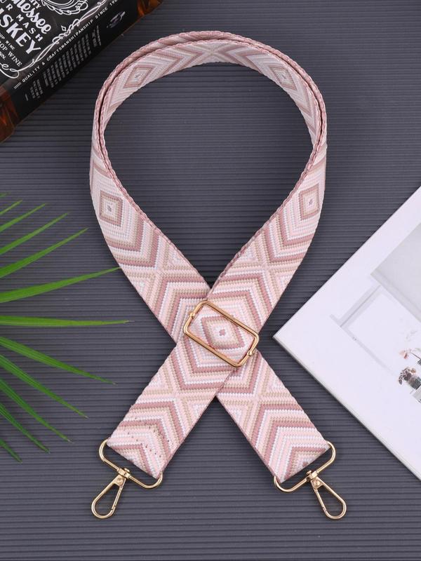 Fashionable Ethnic Pattern Design Bag Strap, Adjustable Shoulder Strap for Travel, Casual Versatile Bag Strap for Women & Men