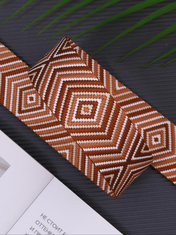 Fashionable Ethnic Pattern Design Bag Strap, Adjustable Shoulder Strap for Travel, Casual Versatile Bag Strap for Women & Men