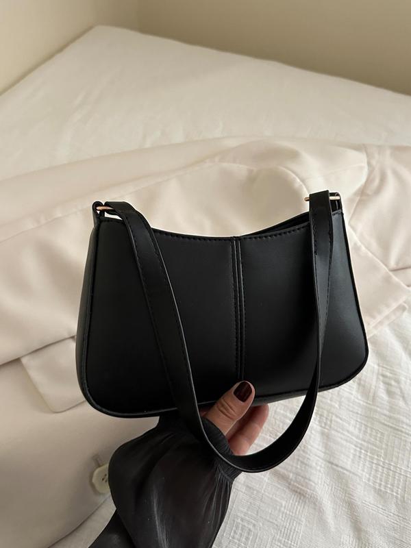 Women's Solid Color Shoulder Bag, Fashionable Large Capacity Crossbody Bag for Daily Used, Casual Trendy Versatile High-quality Daily Commuting Bag