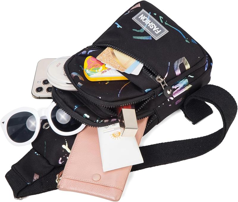 Sling Backpack Crossbody Sling Bag for Women, Small Chest Bag Daypack Cross Body Bag Fanny Pack for Outdoors Hiking
